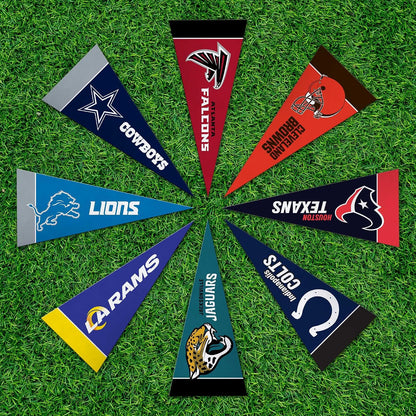 Rico Industries NFL Complete Felt Mini Pennant Set – All 32 Teams (4" x 9")