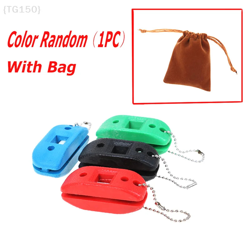 【F2-TG150】Sandstone Ice Skate Sharpener - Double Side Sharpening Tool for Ice Hockey Shoes & Skates, Includes Carrying Bag