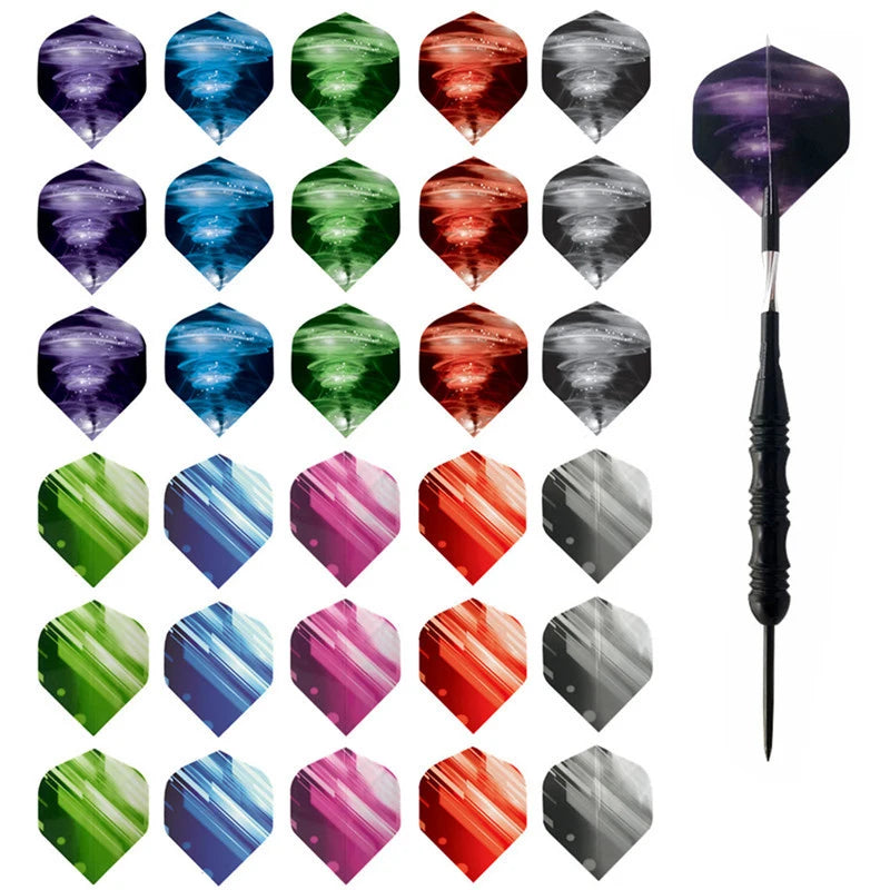 30Pcs/set Professional Darts Accessories Flights High Quality Dart Wing Plastic Waterproof Dart Flights Flechette