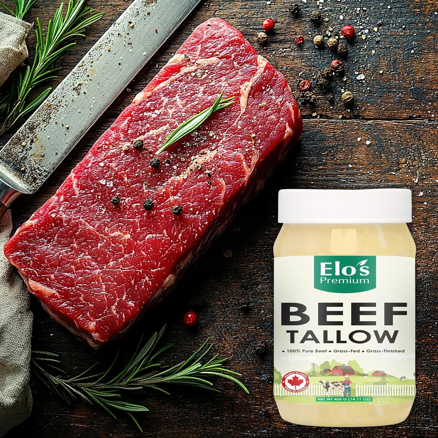 CANADIAN Beef Tallow 14OZ | PRODUCT OF CANADA