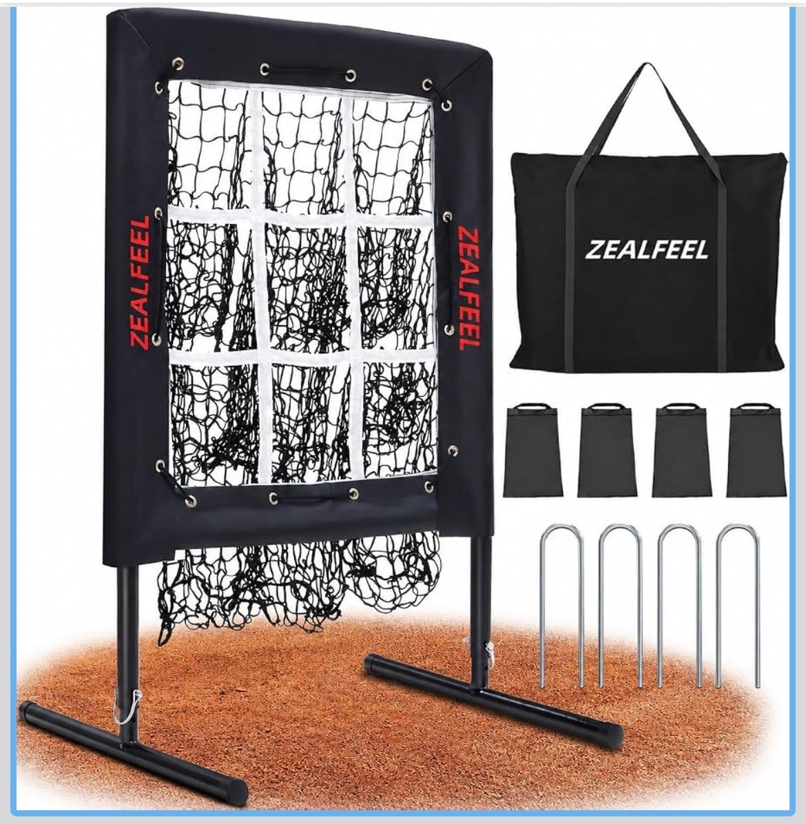 ZEALFEEL Baseball Pitching Net