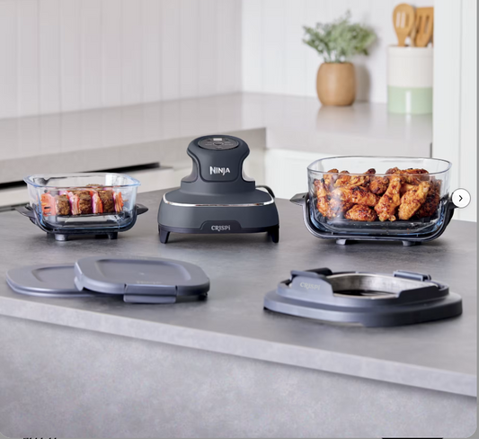 Build Your Own Ninja Crispi™ 4-in-1 Portable Glass Air Fryer Cooking System, Cyberspace