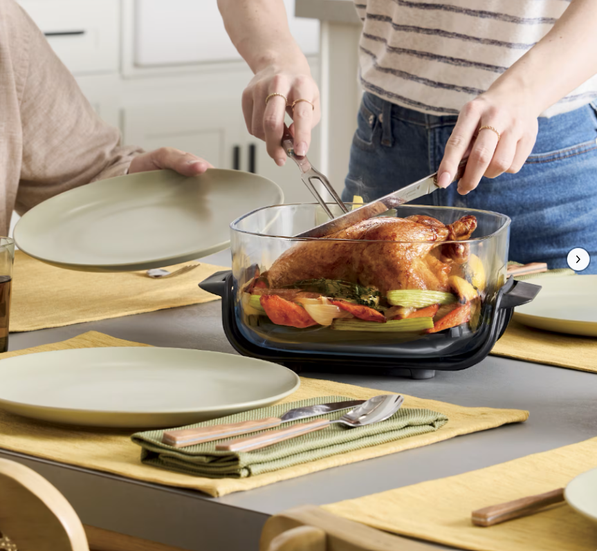 Build Your Own Ninja Crispi™ 4-in-1 Portable Glass Air Fryer Cooking System, Cyberspace