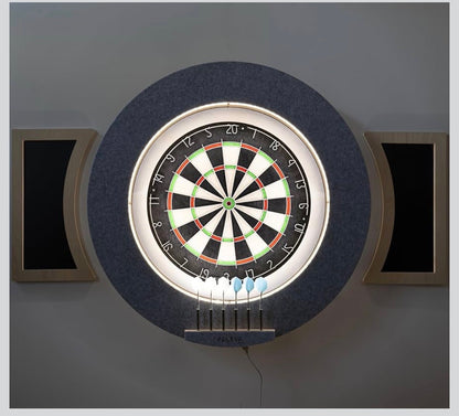Dart Board Cabinet Set with LED Light