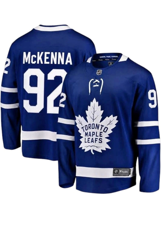Fanatics NHL Toronto Maple Leafs Gavin McKenna #92 Breakaway Jersey - Blue