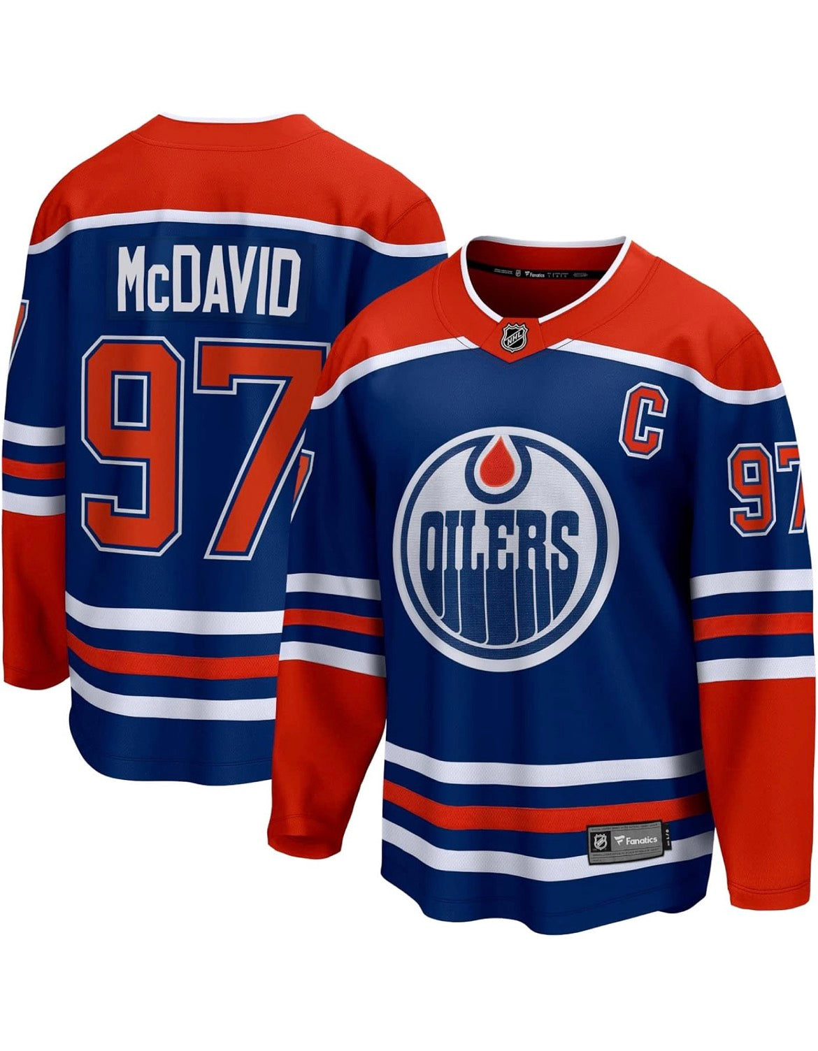 Fanatics Edmonton Oilers Breakaway NHL Jersey #97 McDavid