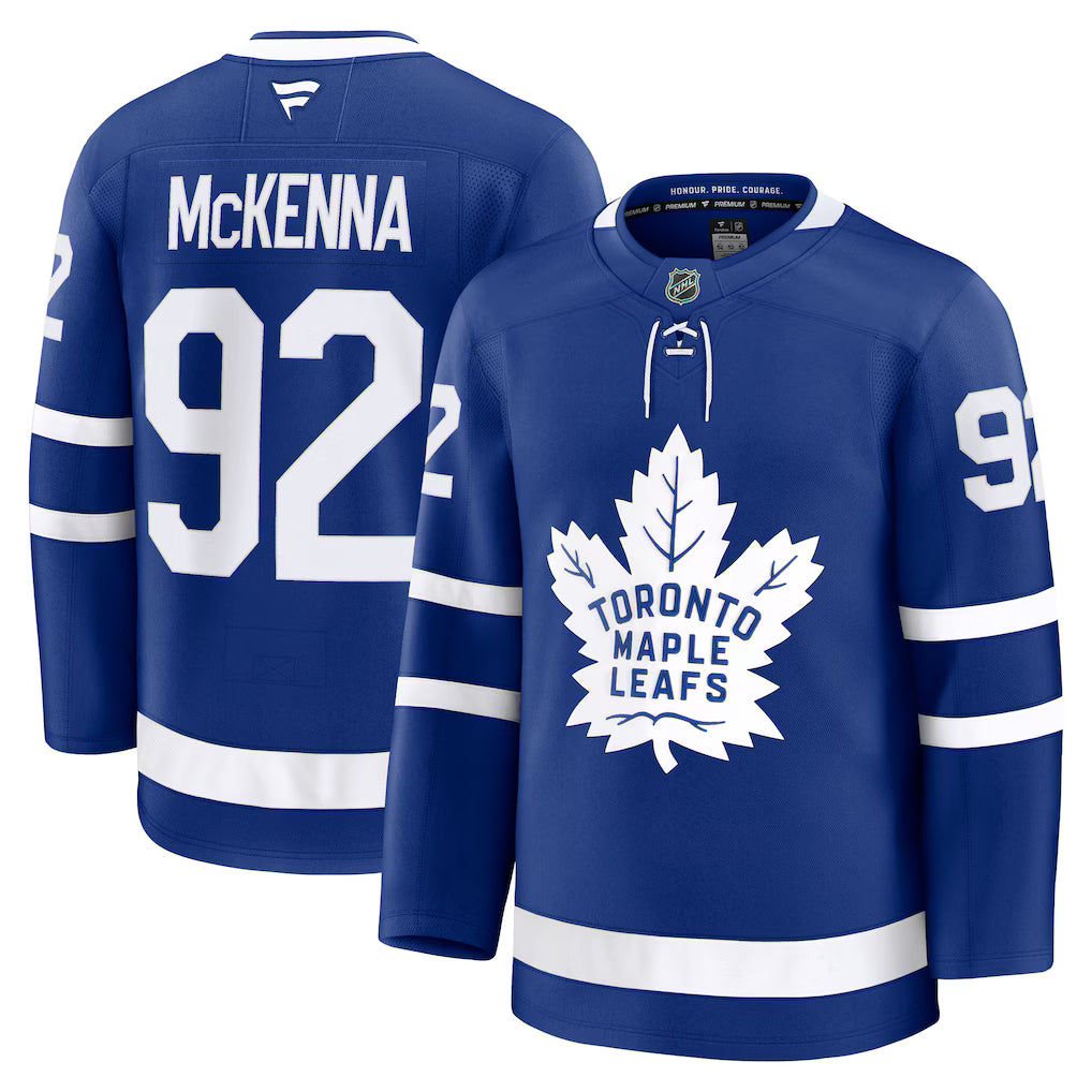 Gavin McKenna Toronto Maple Leafs Fanatics Home Premium Jersey - Blue