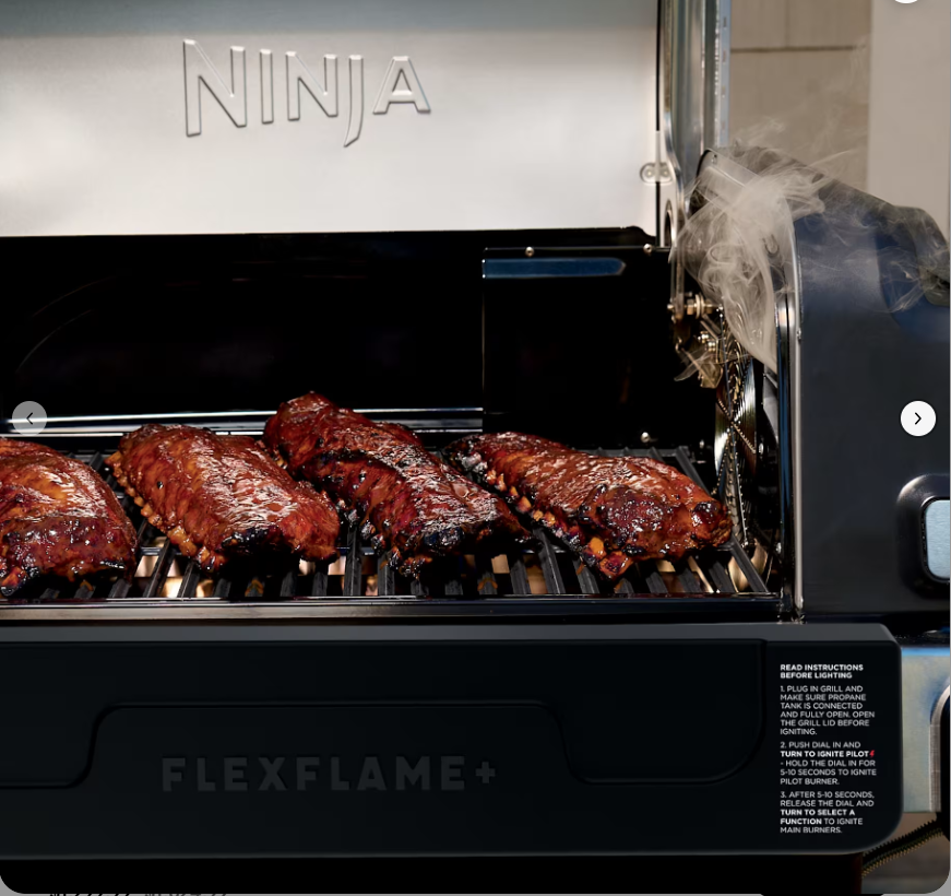 Ninja™ FlexFlame™ Propane Grill & Outdoor Cooking System Bundle, Black