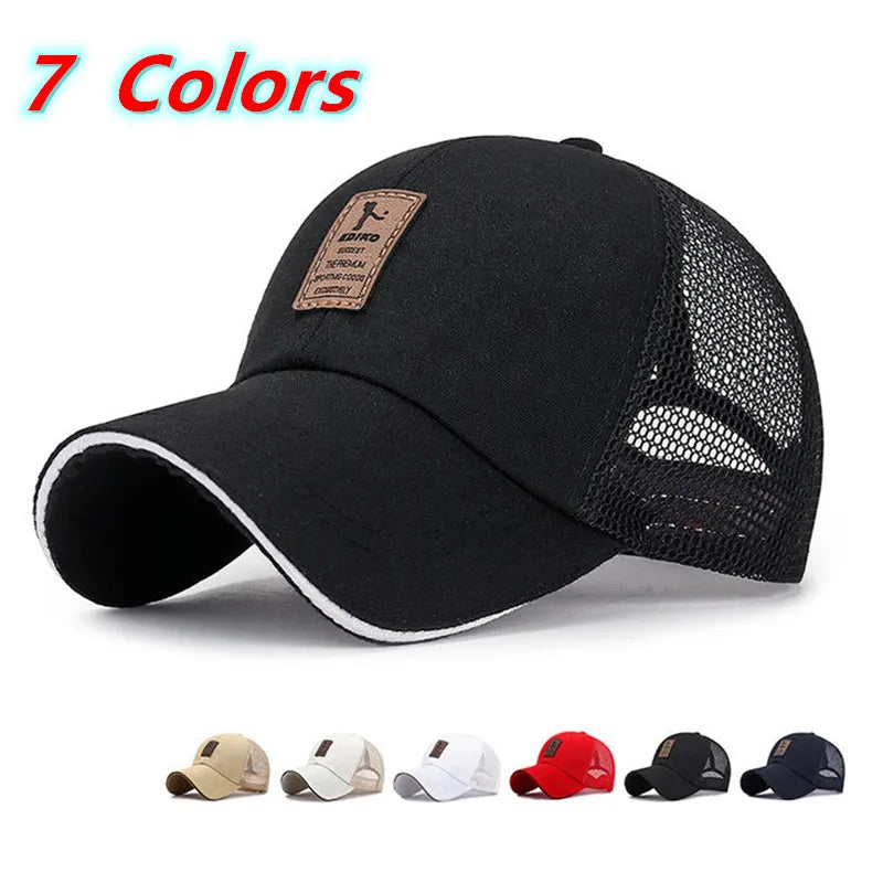 Women Men Summer Breathable Net Mesh Golf Baseball Cap Outdoor UV