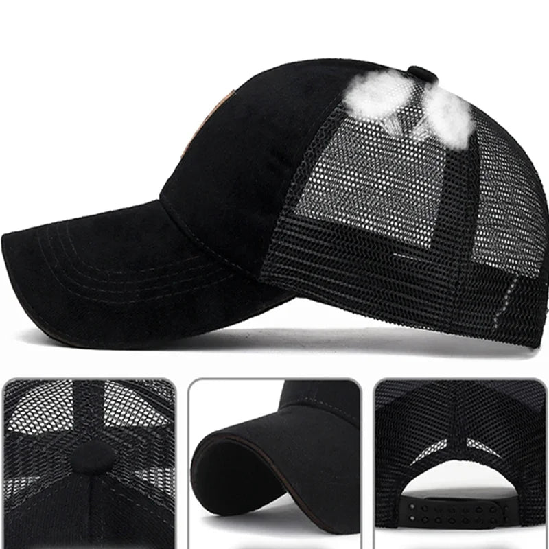 Women Men Summer Breathable Net Mesh Golf Baseball Cap Outdoor UV