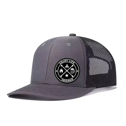 ENJOY LIFE Printed Adjustable Baseball Cap Snapback Dad Hat Breathable