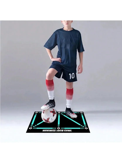 Soccer ball control training mat | Stable and silent rubber base |