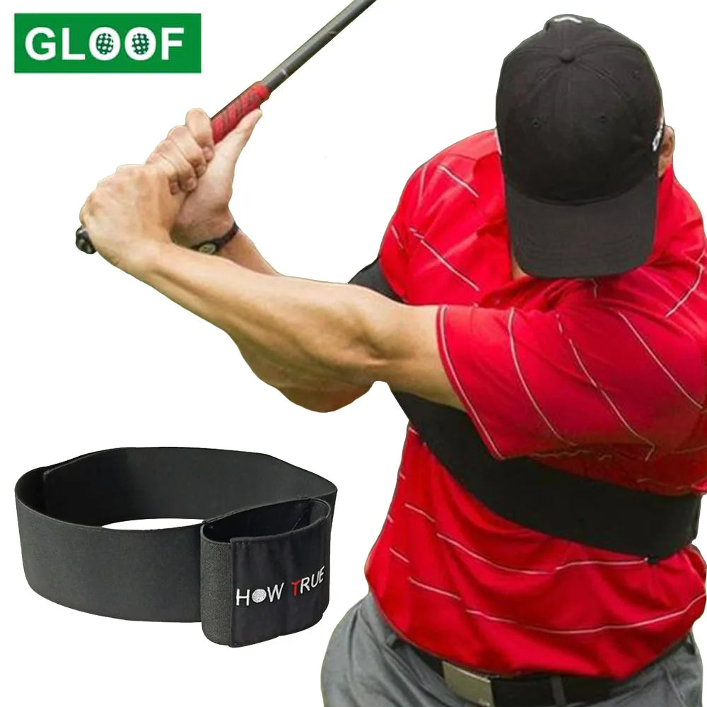 1Pcs Golf Swing Training Arm Band Golf Hand Posture Corrector Black