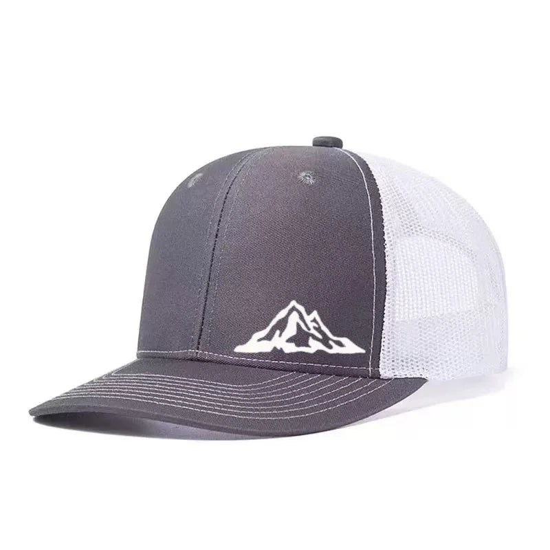 Mountain Range Printed Adjustable Baseball Cap Classic Snapback Dad