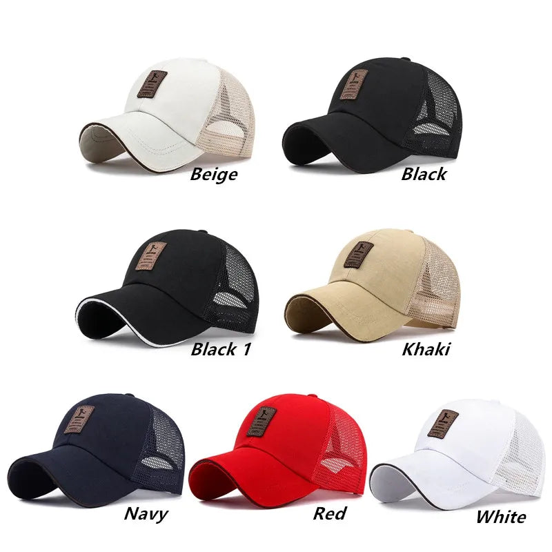Women Men Summer Breathable Net Mesh Golf Baseball Cap Outdoor UV