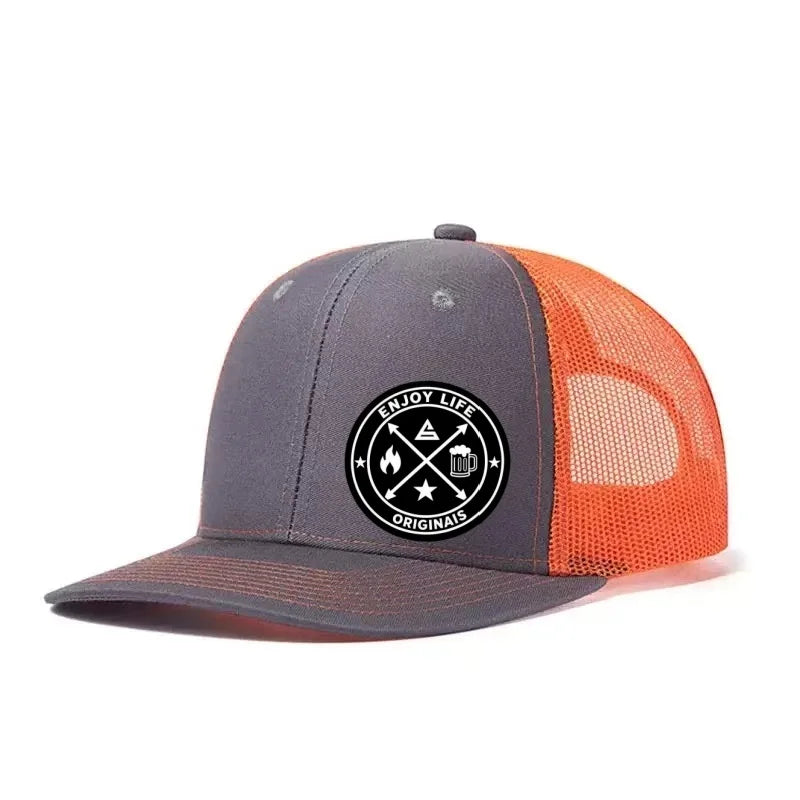 ENJOY LIFE Printed Adjustable Baseball Cap Snapback Dad Hat Breathable