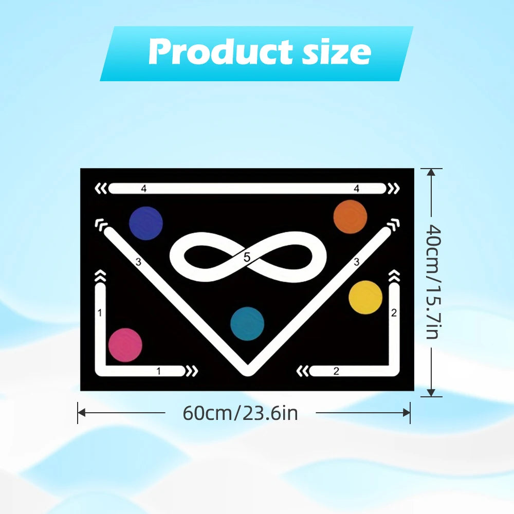 Soccer Ball Control Training Mat | Stable and Silent Rubber Base |