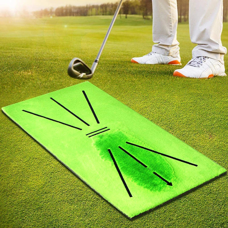 Golf Training Mat Swing Track Practice Marking Pad Detection Batting