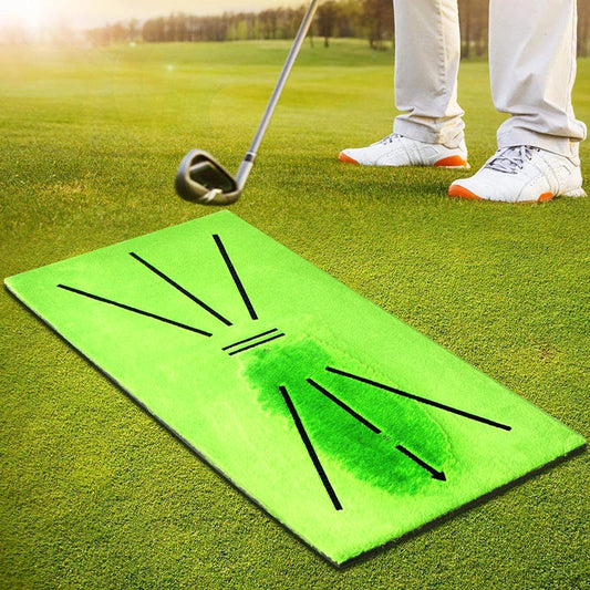 Golf Training Mat Swing Track Practice Marking Pad Detection Batting