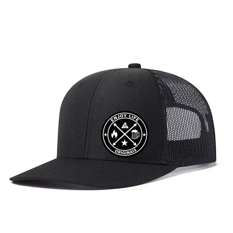 ENJOY LIFE Printed Adjustable Baseball Cap Snapback Dad Hat Breathable