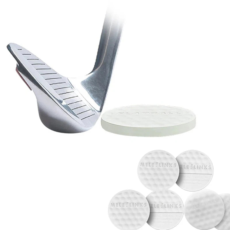Golf Flat Ball Swing Practice Golf Balls Portable Flat Golf Balls