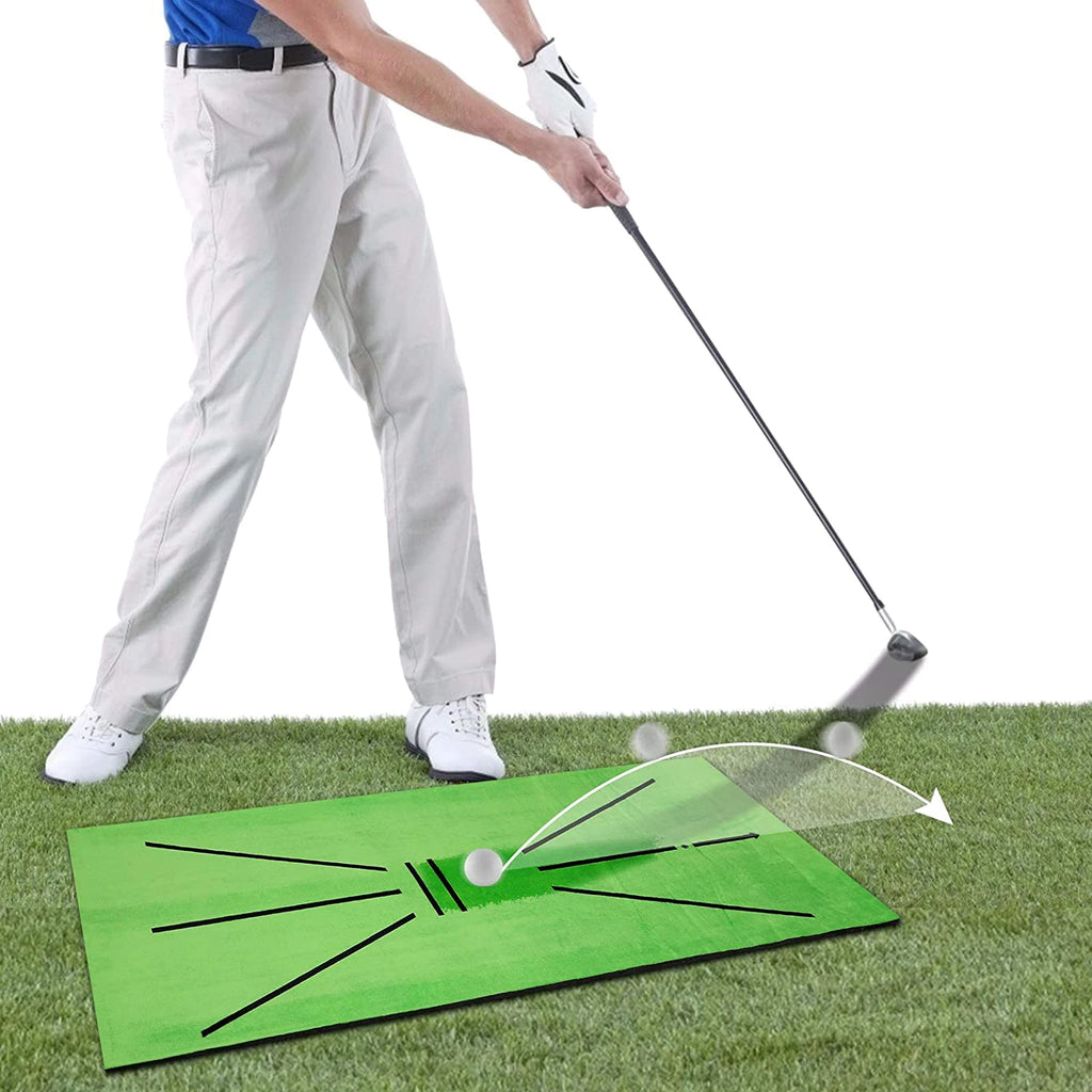 Golf Training Mat Swing Track Practice Marking Pad Detection Batting