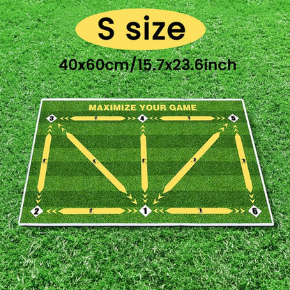 Soccer ball control training mat | Stable and silent rubber base |