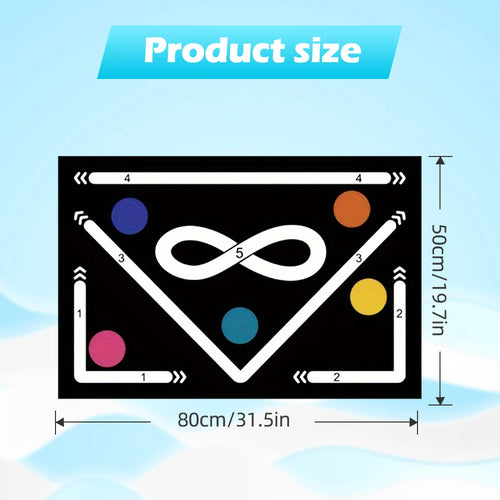 Soccer Ball Control Training Mat | Stable and Silent Rubber Base |