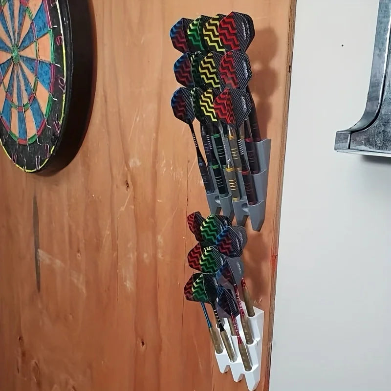 1pc Minimalist Dart Display Rack, Wall Mount Holds 9 Darts, Sturdy
