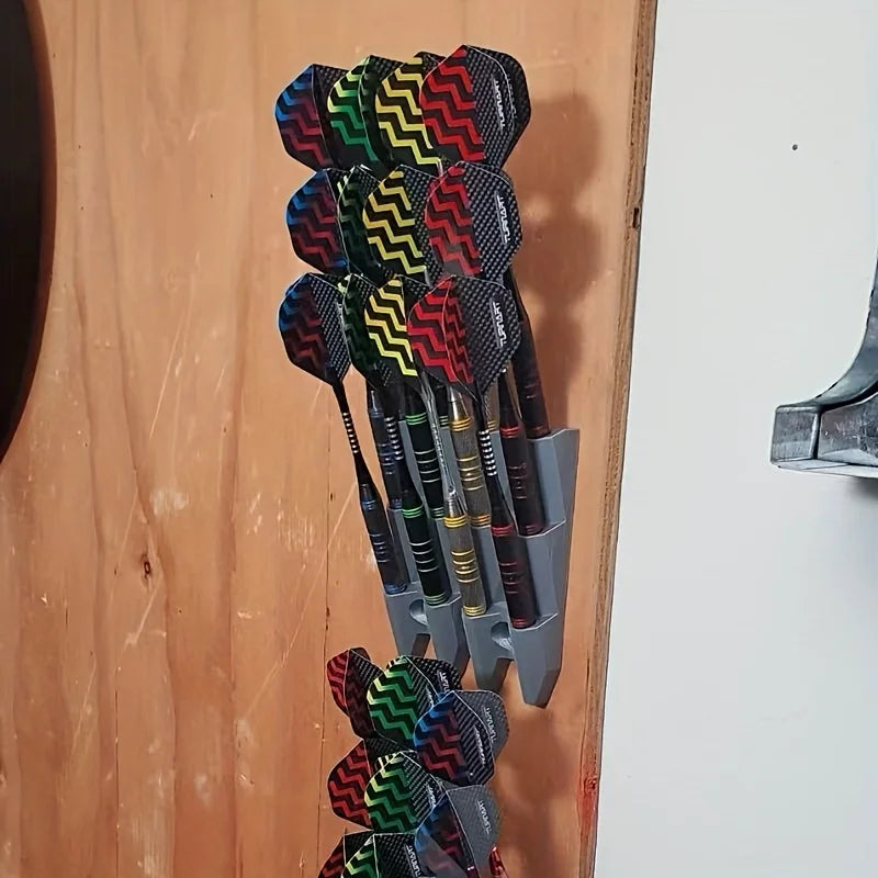 1pc Minimalist Dart Display Rack, Wall Mount Holds 9 Darts, Sturdy