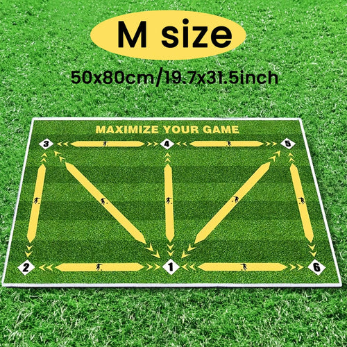 Soccer ball control training mat | Stable and silent rubber base |