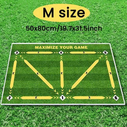 Soccer ball control training mat | Stable and silent rubber base |