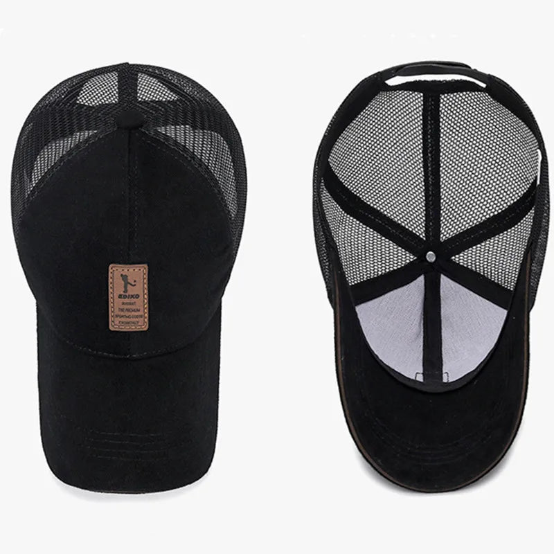 Women Men Summer Breathable Net Mesh Golf Baseball Cap Outdoor UV