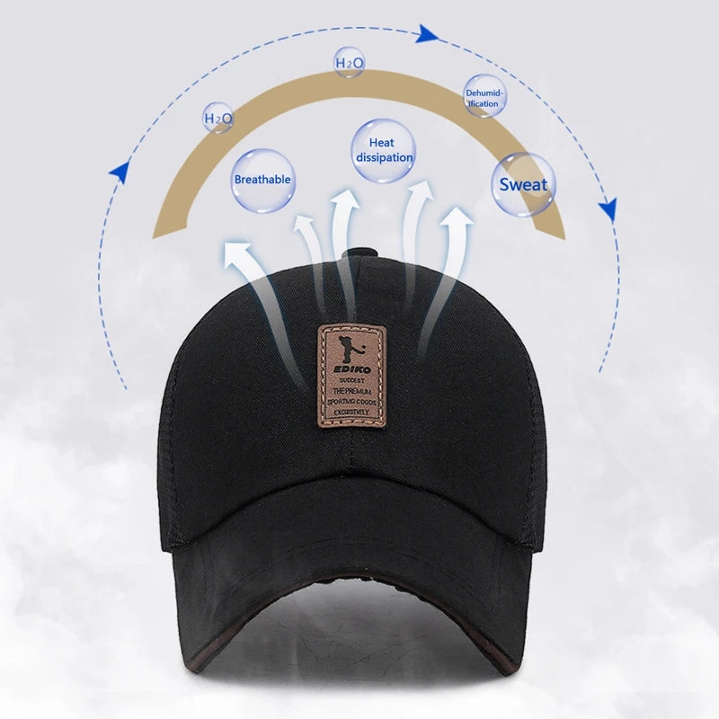 Women Men Summer Breathable Net Mesh Golf Baseball Cap Outdoor UV