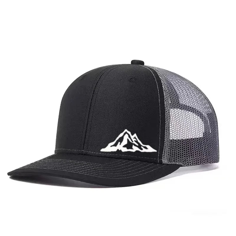 Mountain Range Printed Adjustable Baseball Cap Classic Snapback Dad