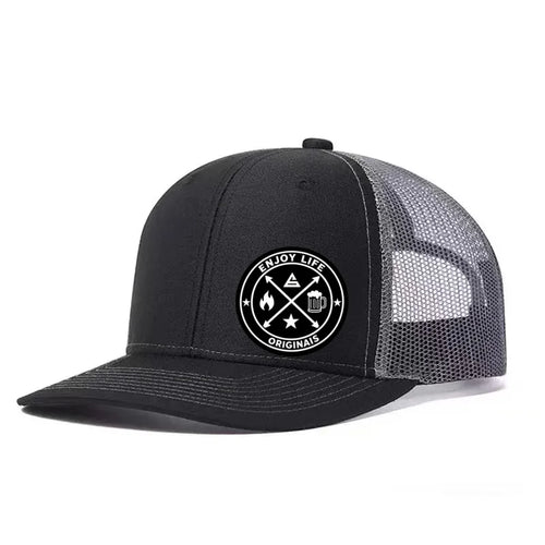 ENJOY LIFE Printed Adjustable Baseball Cap Snapback Dad Hat Breathable
