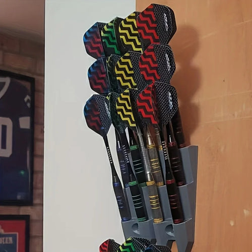 1pc Minimalist Dart Display Rack, Wall Mount Holds 9 Darts, Sturdy