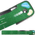 Golf Indoor Putting Mat Putter Trainer Green Carpet Practice Set Ball