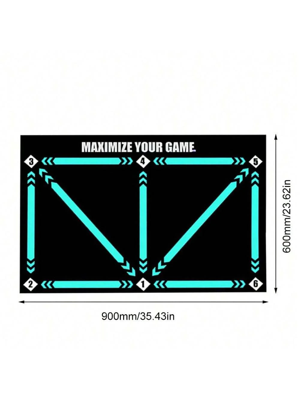 Soccer ball control training mat | Stable and silent rubber base |