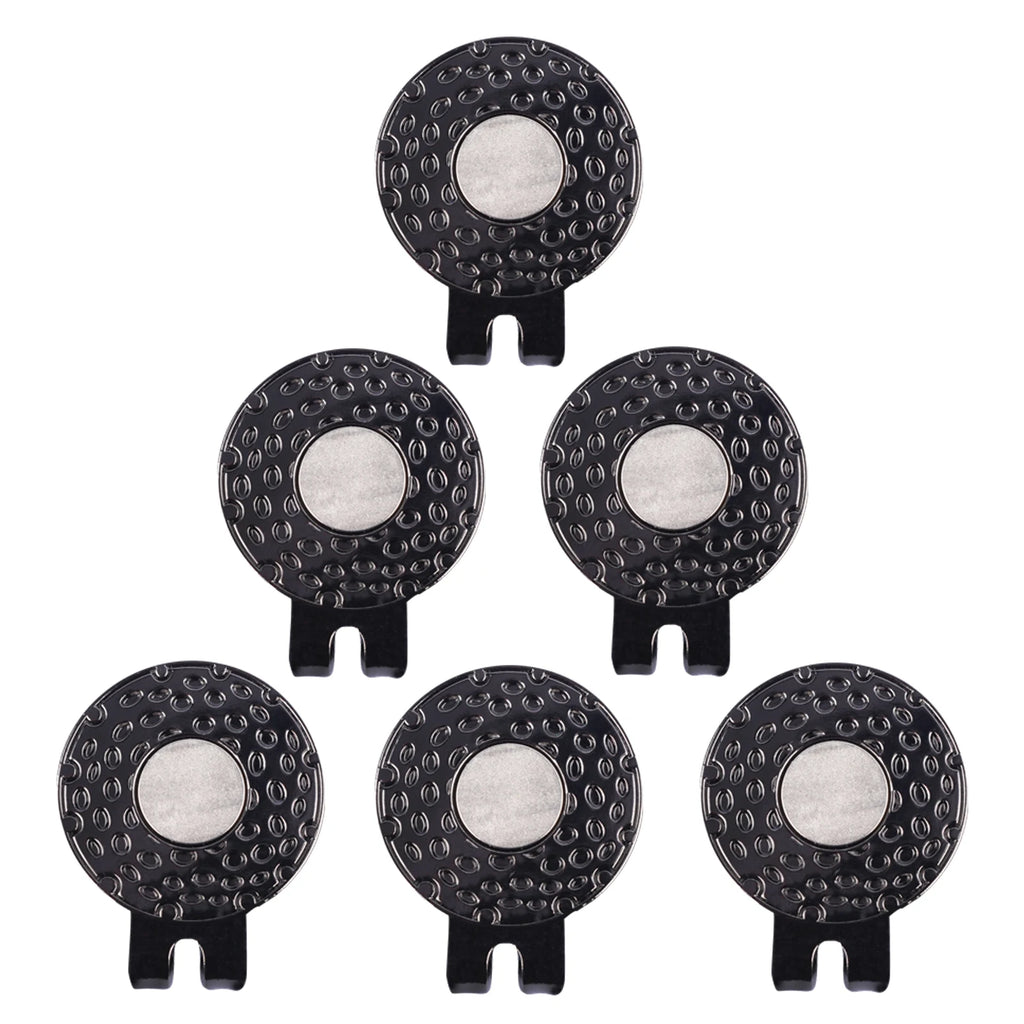 2Pcs Magnetic Golf Hat Clip Ball Marker Set - 25mm Strong Magnet Cap