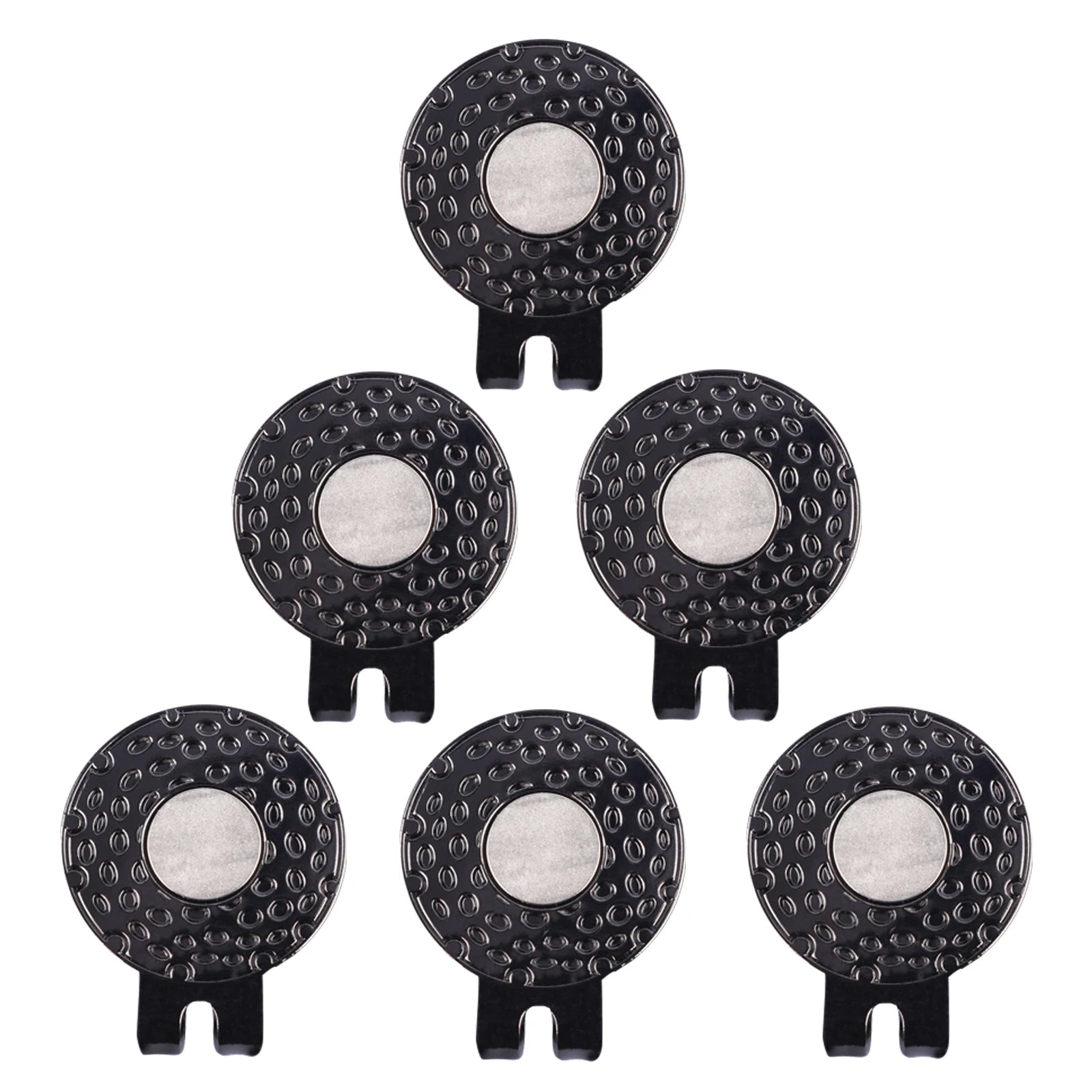 2Pcs Magnetic Golf Hat Clip Ball Marker Set - 25mm Strong Magnet Cap