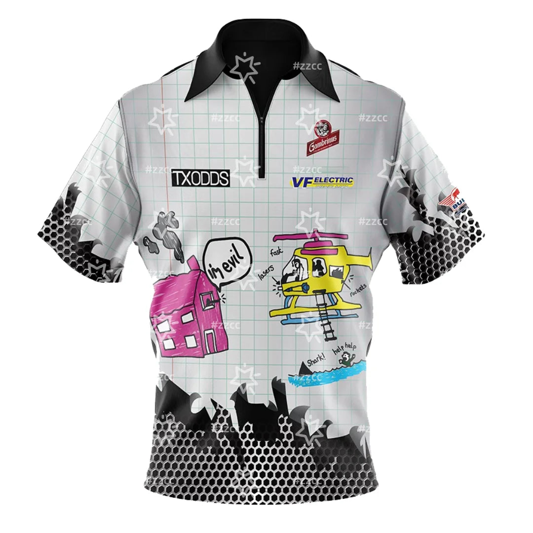 William Borland Shirt Darts Official Polo shirt Spring 3d Printing Dry Quickly Sports Men's T-Shirt Kid's Clothing Tee Y2k Woman