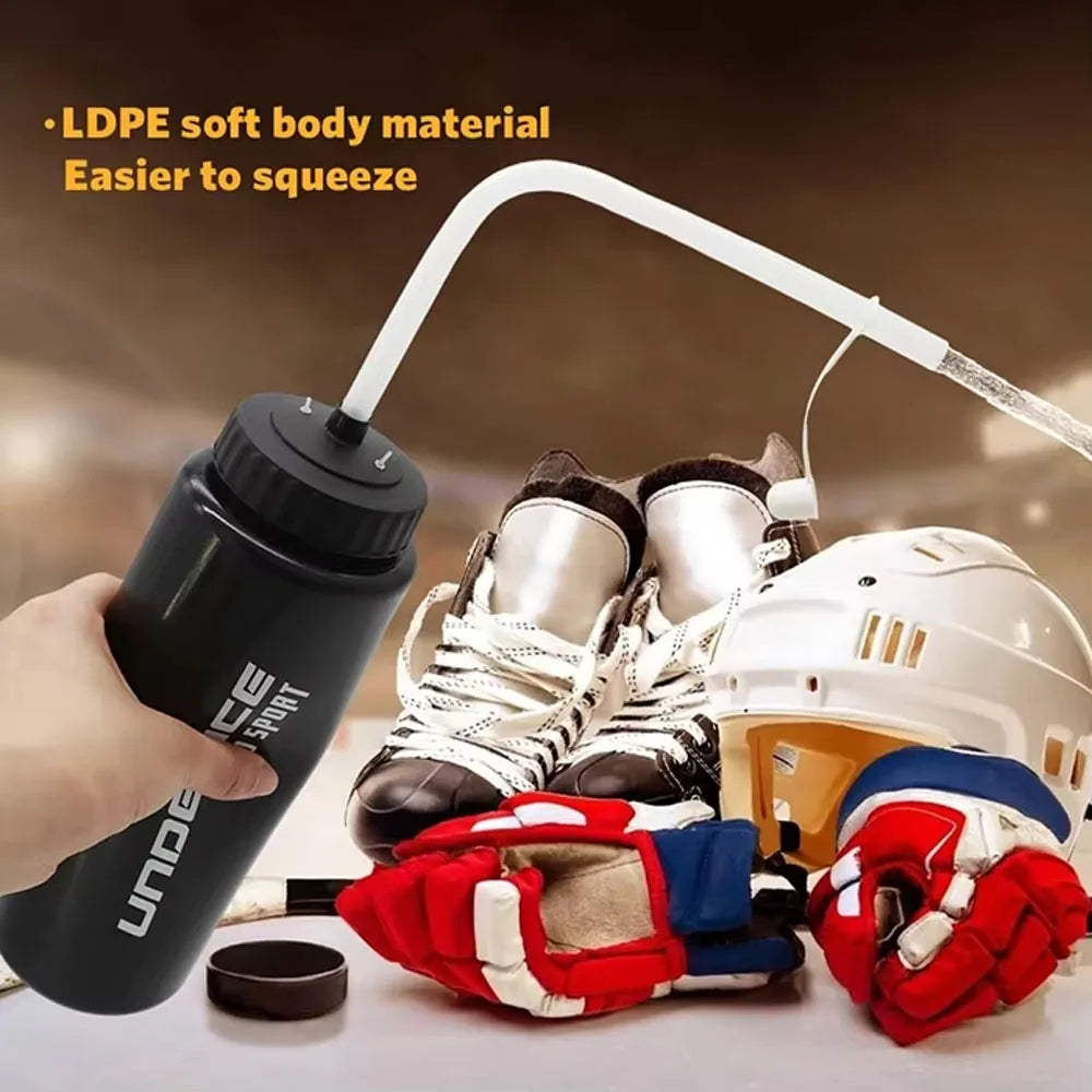 UICE Ice Hockey Water Bottle 5pcs Set Sports Water Bottle BPA Free Long Mouth/Bent Pipe/Short Mouth Hockey Accessories