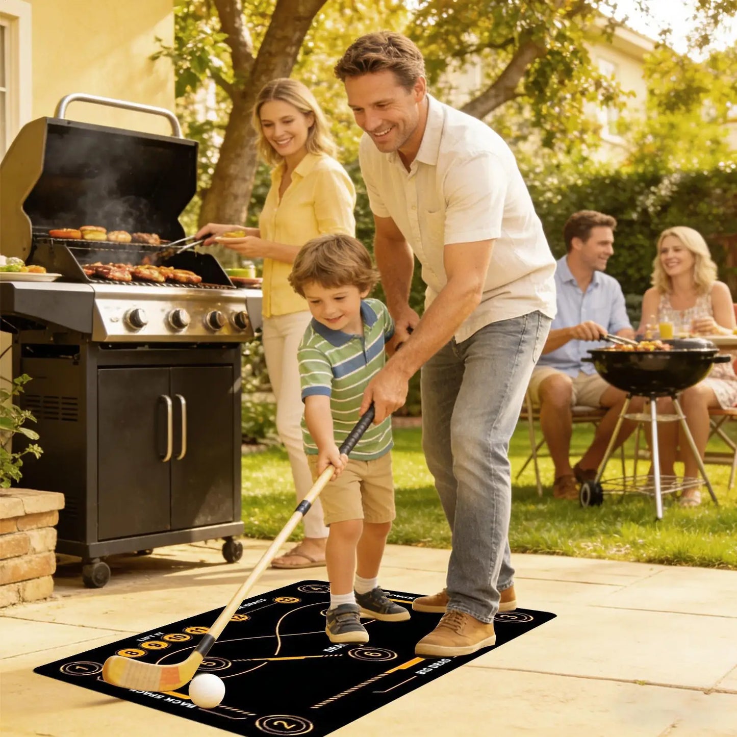 Hockey Training Mat Portable Precision Dribbling Board Stickhandling Pad Training Equipment For All Ages Soccer Lovers Adults
