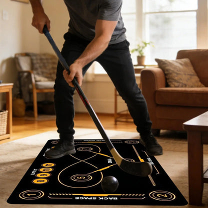 Hockey Training Mat Portable Precision Dribbling Board Stickhandling Pad Training Equipment For All Ages Soccer Lovers Adults