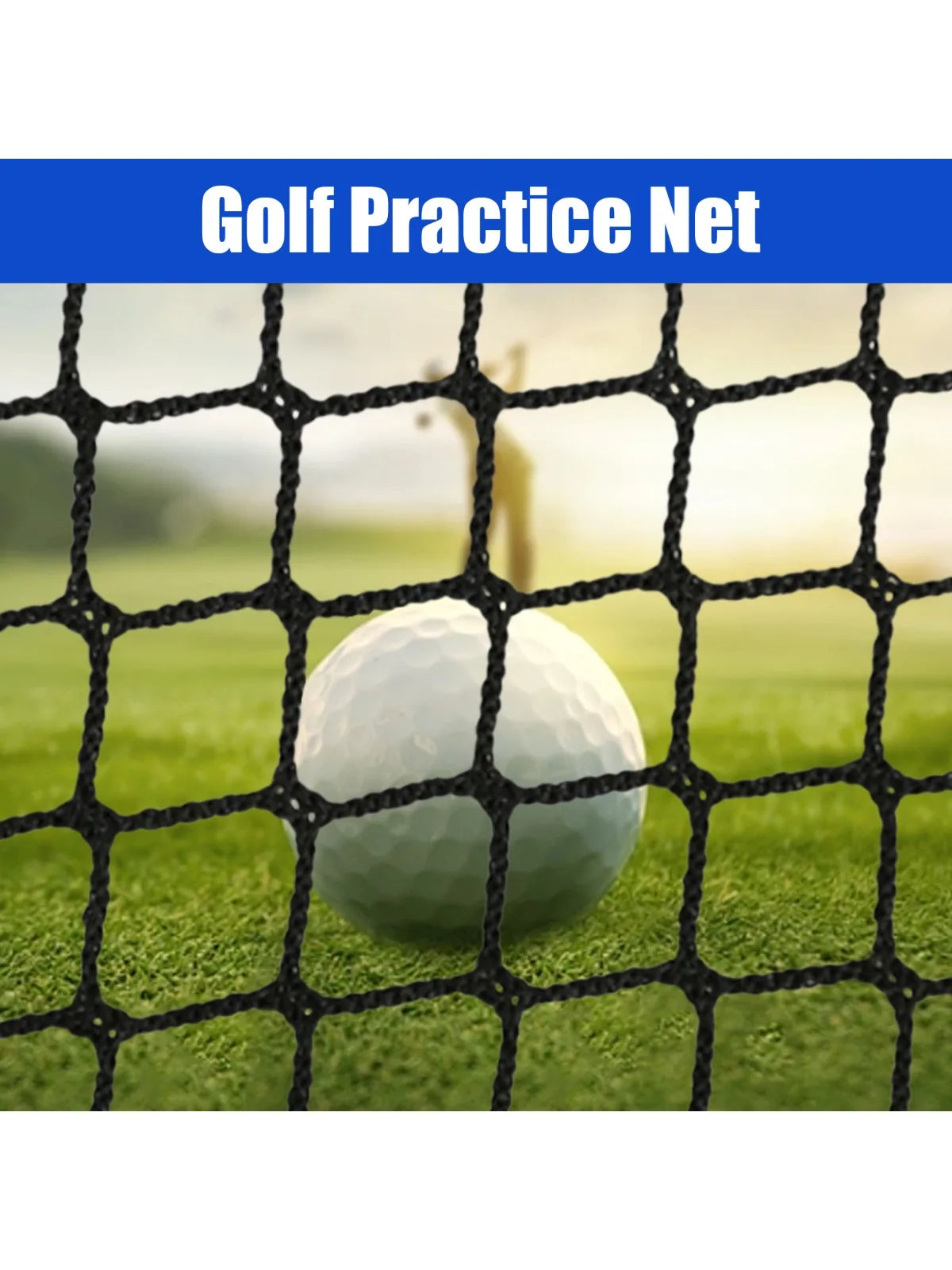 Golf Practice Net 33M Black Polyethylene Weaving Net -0.980.98in Mesh Hole Tear-Wear Resistant,Foldable for Golf Baseball Hockey