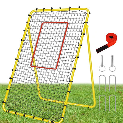 Multi-Sport Training Equipment Volleyball Baseball Tennis Football Lacrosse Rebound Practice Nets Metal Yellowpromote sales