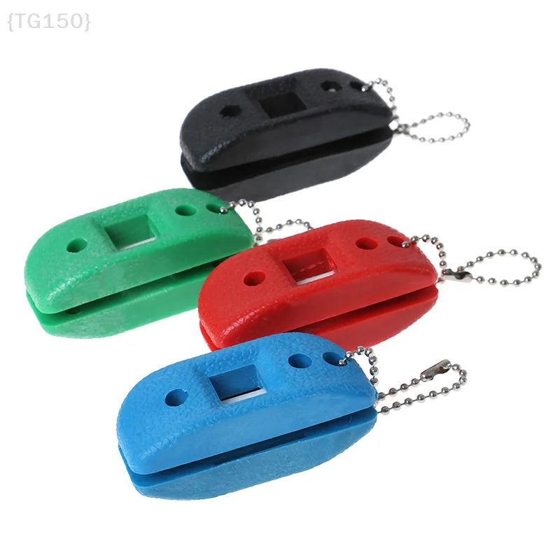 【F2-TG150】Sandstone Ice Skate Sharpener - Double Side Sharpening Tool for Ice Hockey Shoes & Skates, Includes Carrying Bag