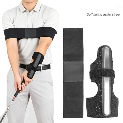 Golf Swing Assist Strap Adjustable Wrist Support with Aluminum Strip Training Aid One Size Long-Lasting for Golfers