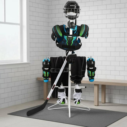 Hockey Gear Drying Rack Stable Base Hockey Equipment Drying Rack Vertical Gear Organizer Easy Assembly for Garage